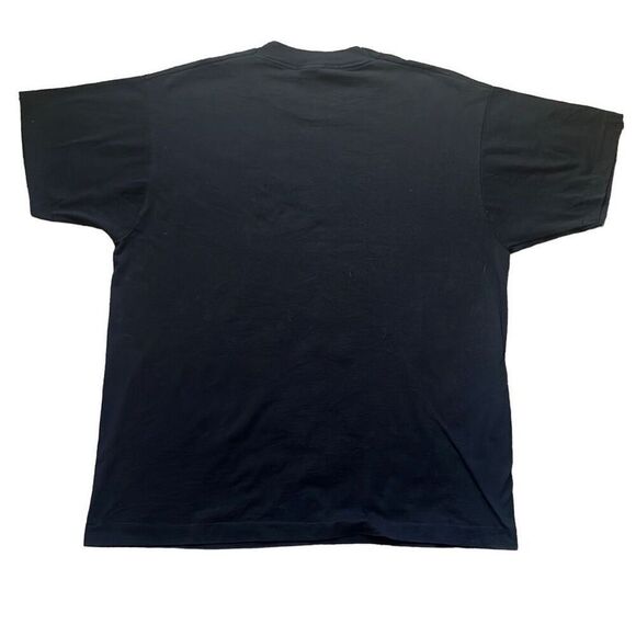 Screen Stars Vintage 90's Black Custom Splatter Paint Single Stitch Shirt XL Art - Picture 2 of 6